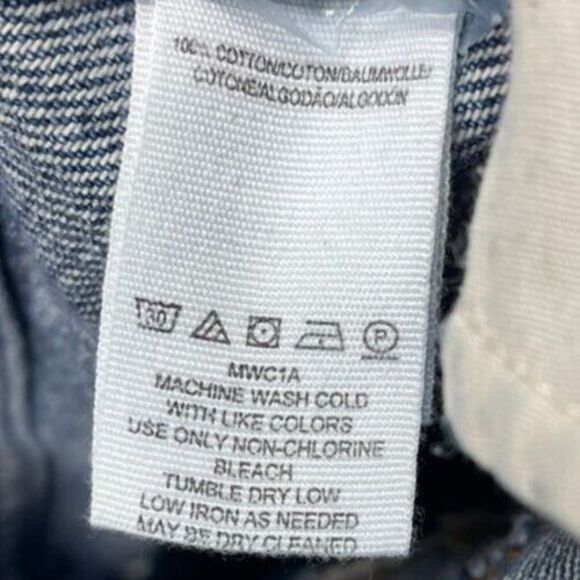 We The Free Women's Distressed Denim Mini-Skirt Button Fly‎ Denim Size 26 - Picture 5 of 7